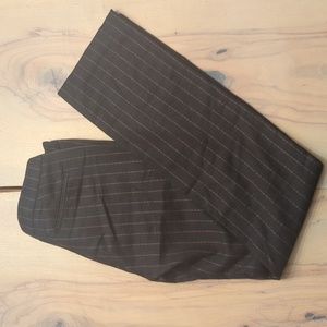 Wool dress straight leg pants